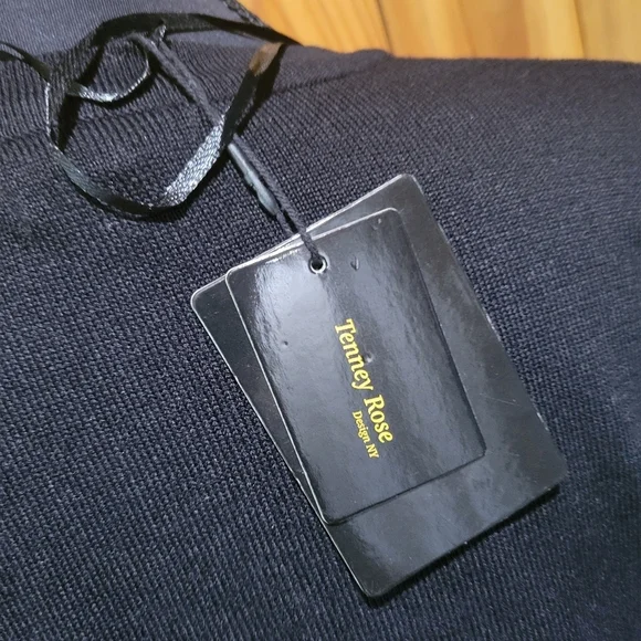 Black Button-Up Women's Sweater - Picture 8 of 13